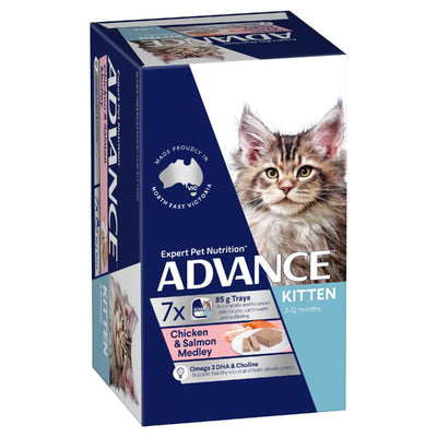 Advance Kitten Chick & Sal 85gm 7 pack