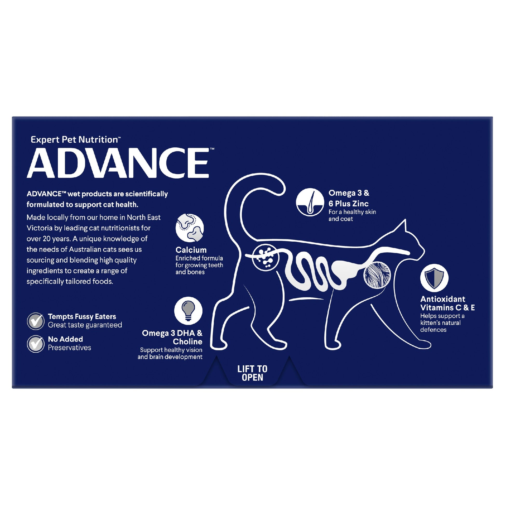 Advance Kitten Chick & Sal 85gm 7 pack