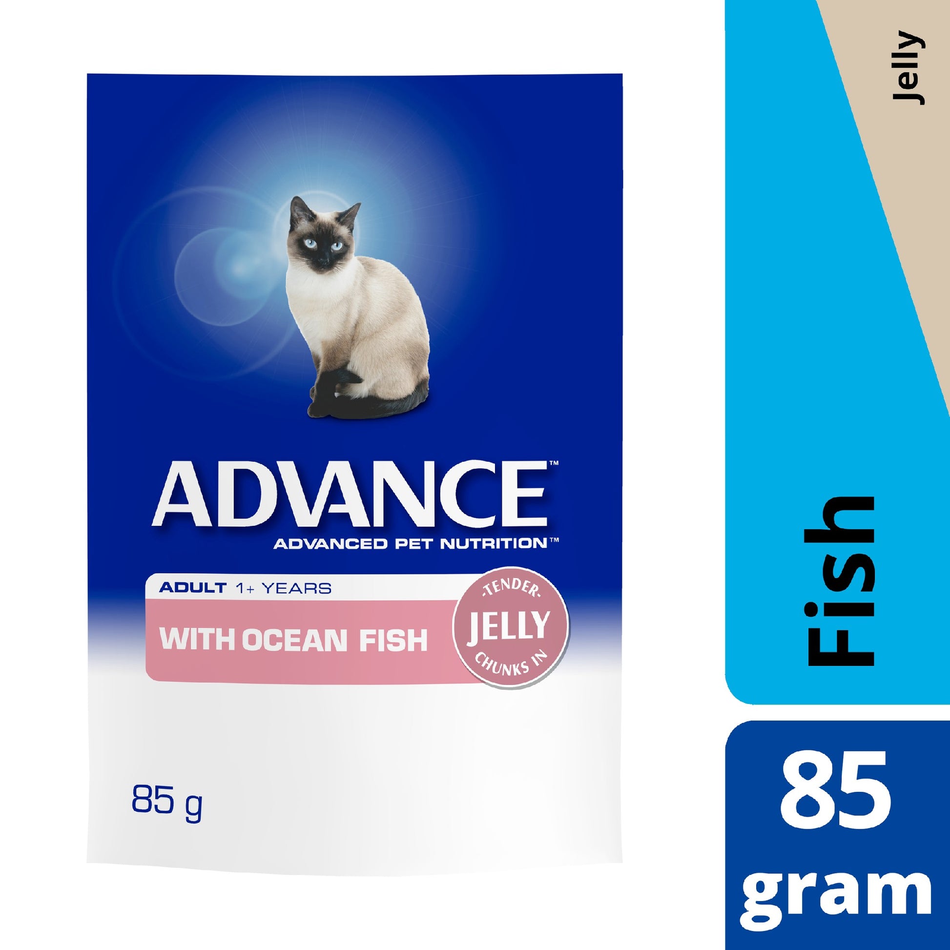 Advance Cat Adult Ocean Fish Chunks In Jelly 