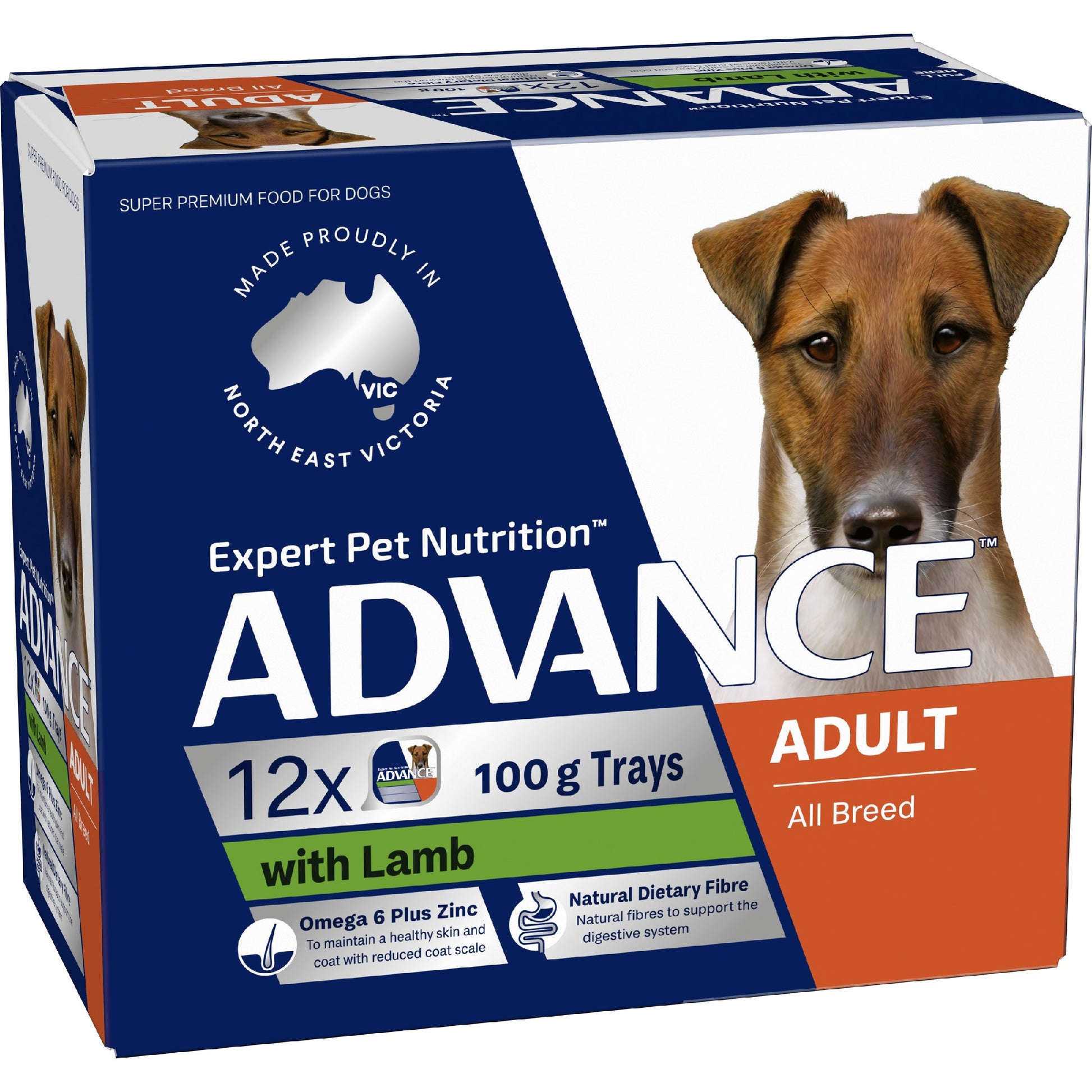 Advance Dog Lamb 100G 12 Pack