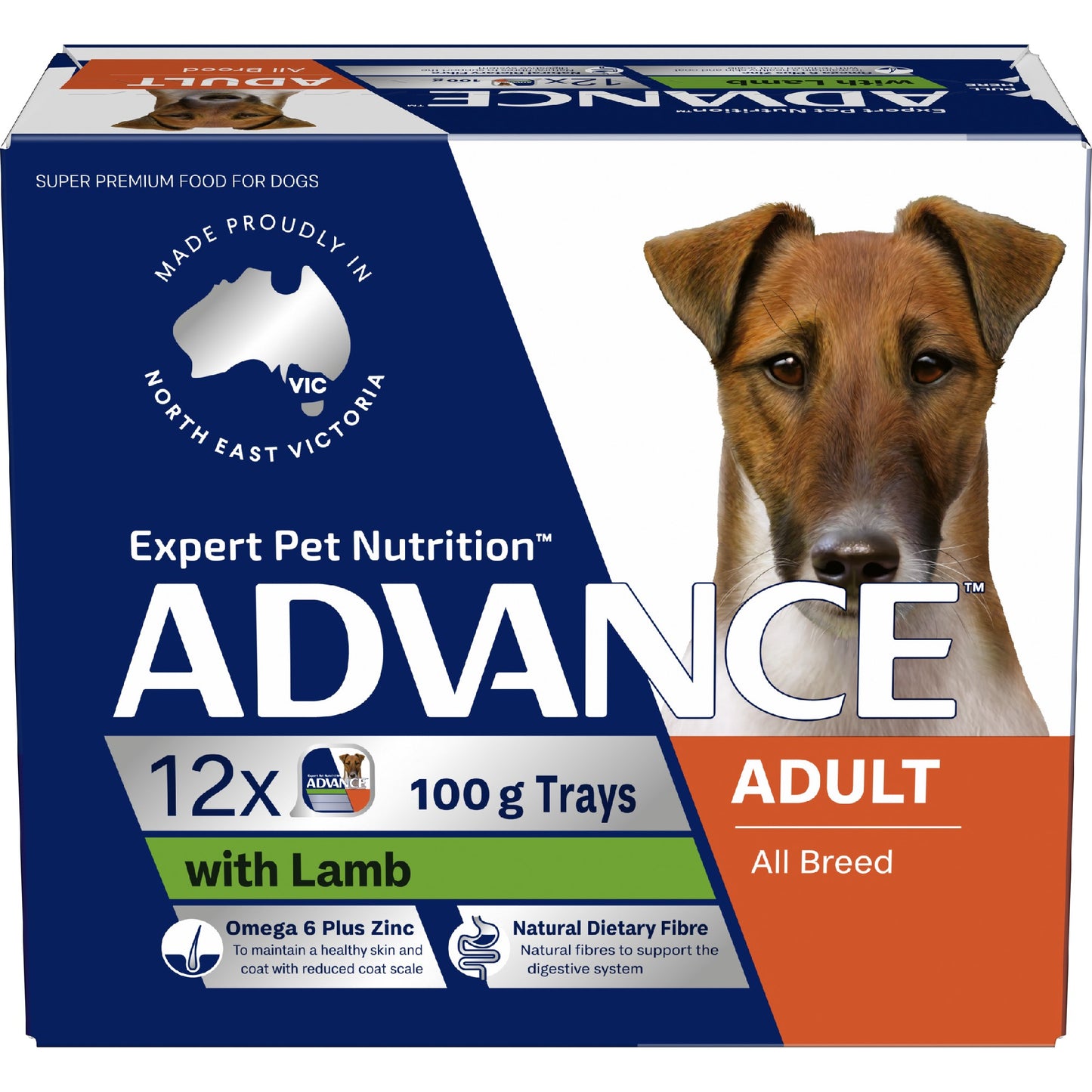 Advance Dog Lamb 100G 12 Pack