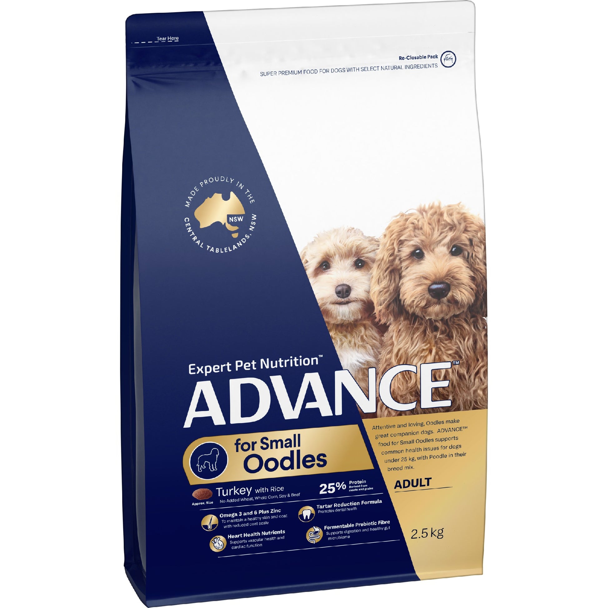 Advance Dog Oodles Small - Turkey 2.5Kg