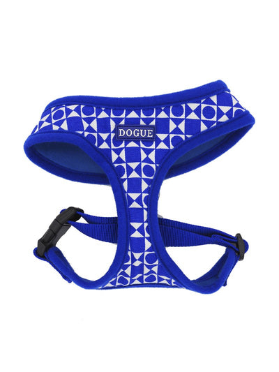 Dogue Geometric Harness Blue Medium