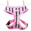 Dogue Striped Harness Pink/Black Medium