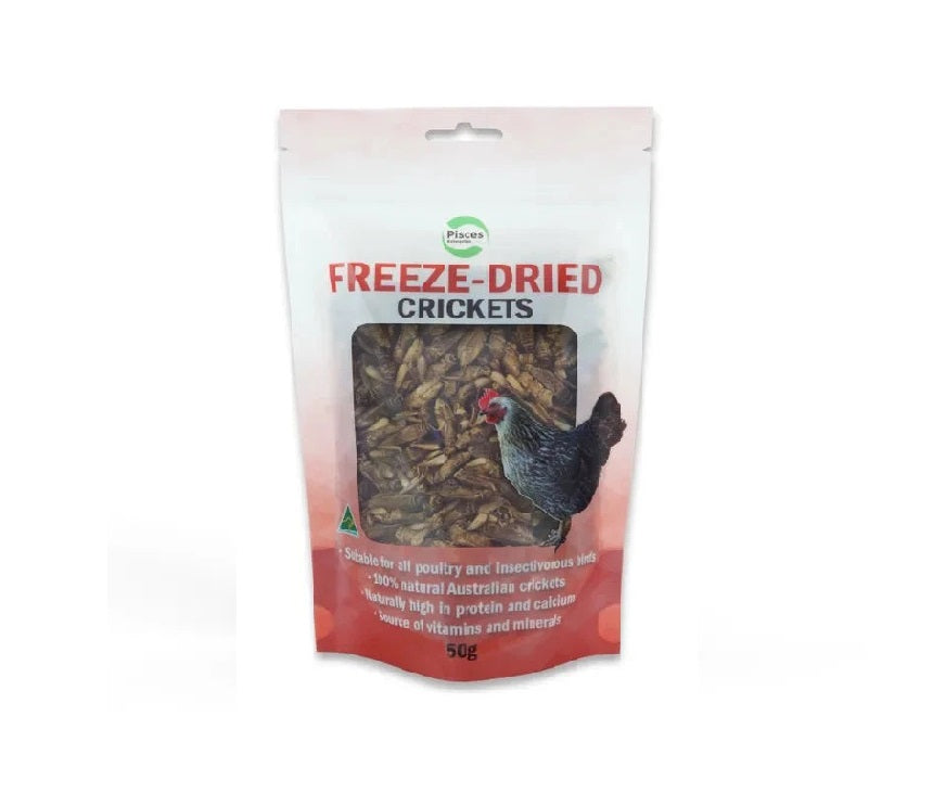 Pisces Freeze Dried Crickets 50G