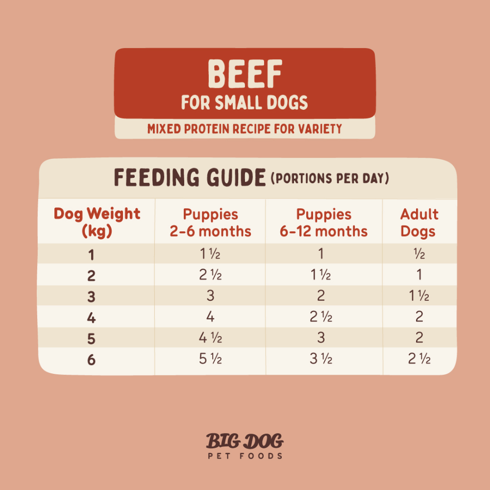 Big Dog Small Dog Beef Raw Dog Food