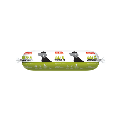 Prime 100 Beef & Vegetables Roll 1kg *Available for Instore Pickup or Local Delivery Only*