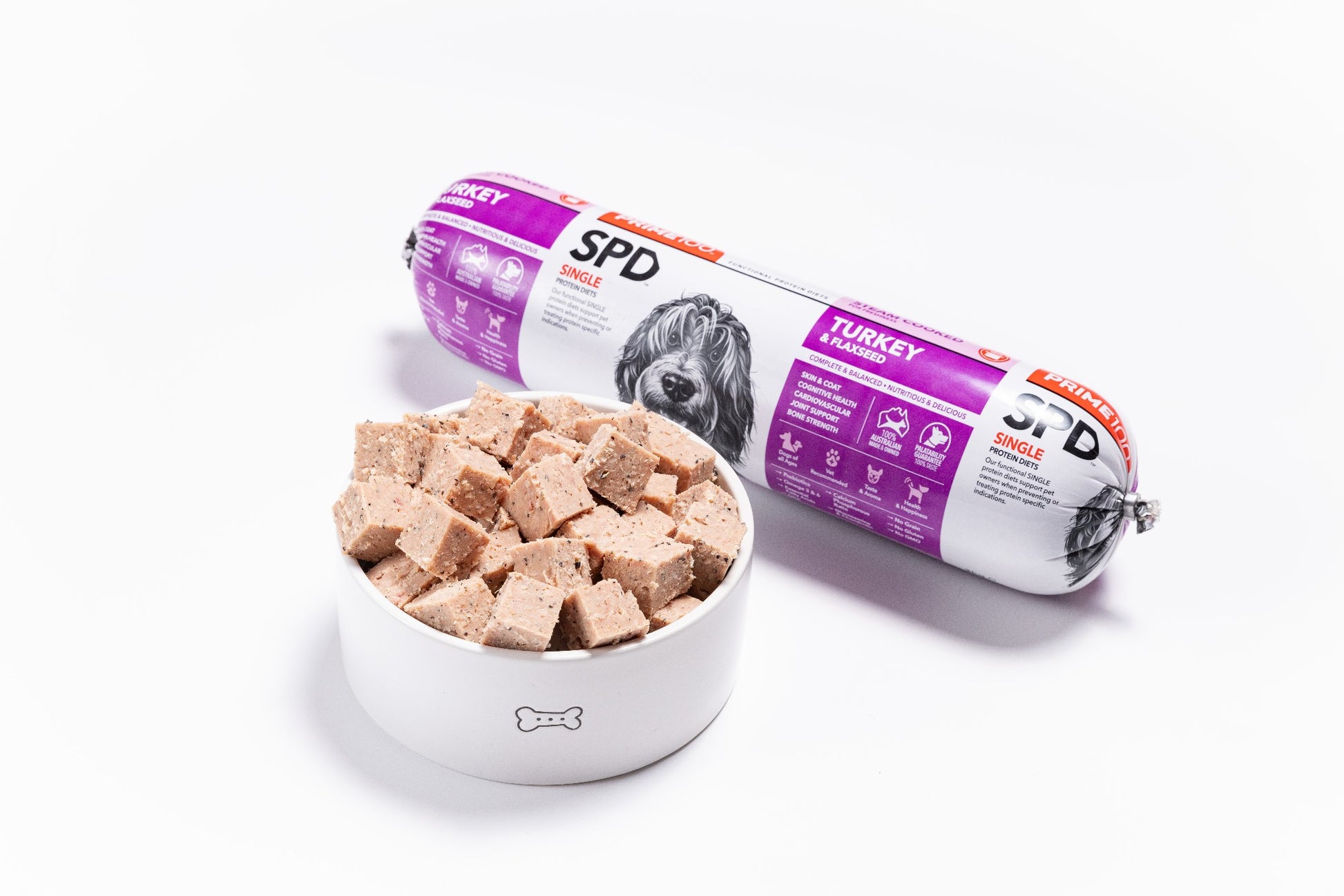 Prime 100 Turkey And Flaxseed Cooked Roll 2Kg *Available For In Store Pickup or Local Delivery Only