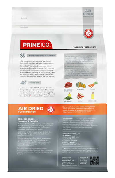 SPD Kangaroo & Pumpkin Air Dried 2.2kg