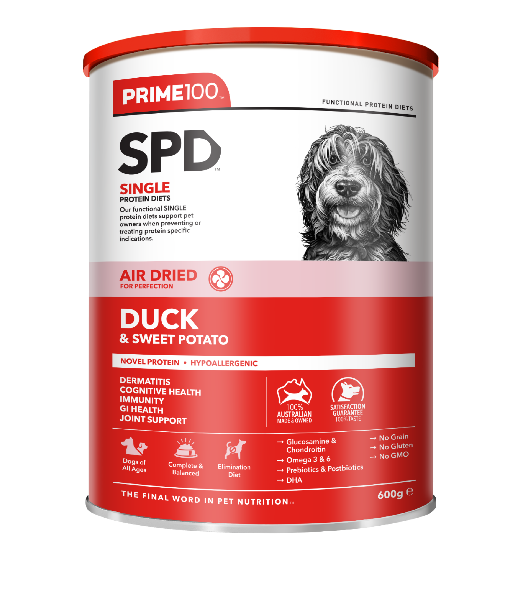 SPD Duck & Sweet Potato Air Dried 600g