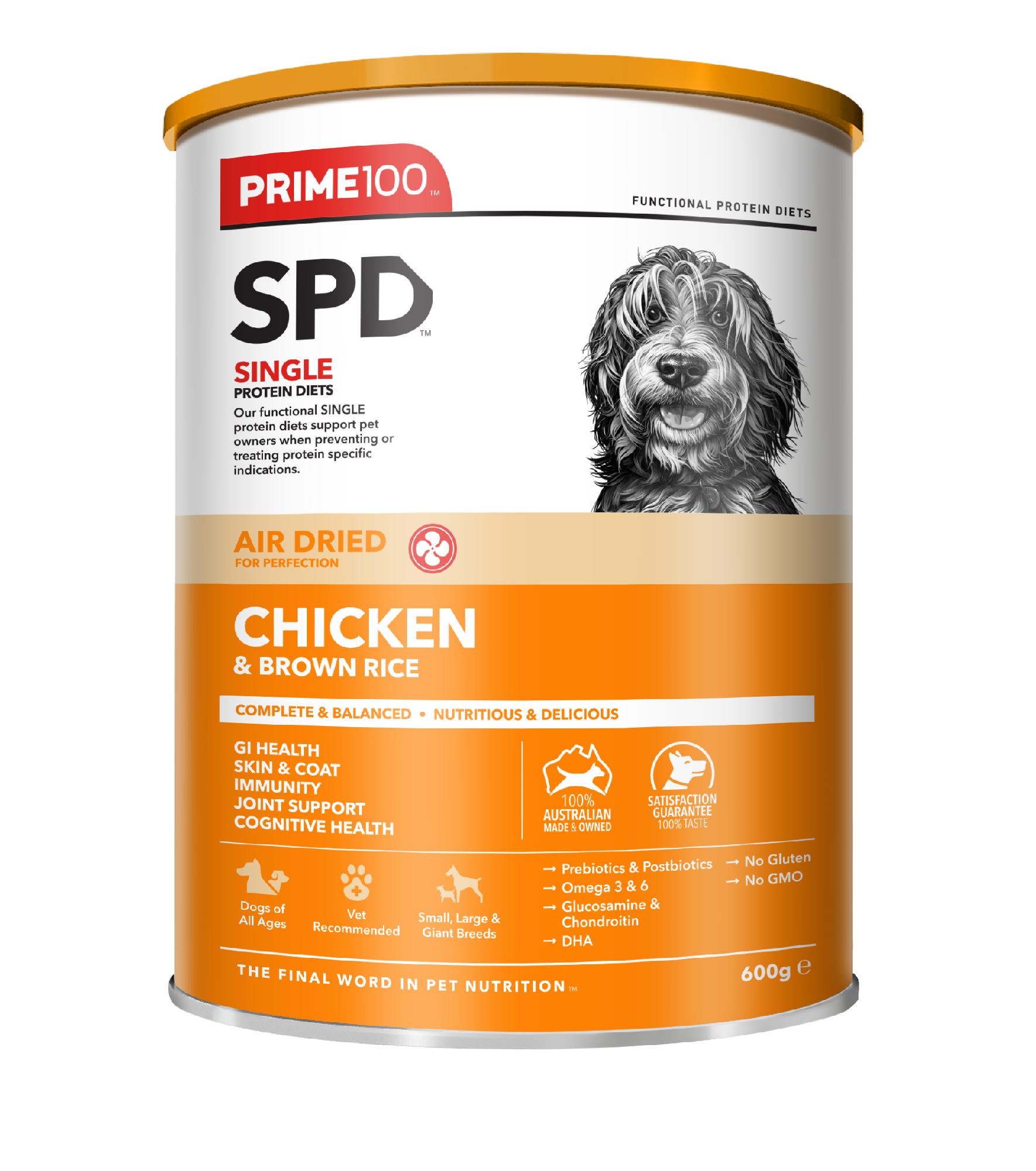 SPD Chicken & Brown Rice Air Dried 600g