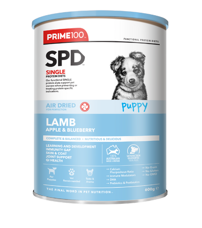 SPD Lamb Apple & Blueberry Puppy Air Dried 600g
