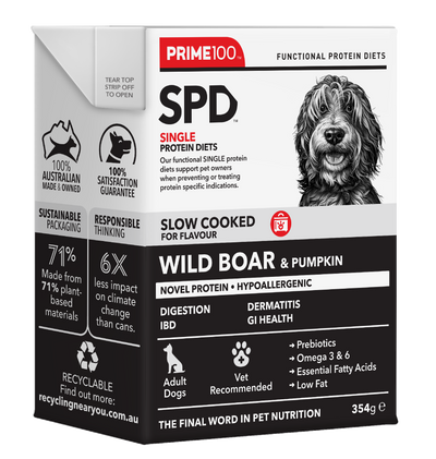 Prime 100 SPD Wildboar & Pumpkin Slow Cooked 354g