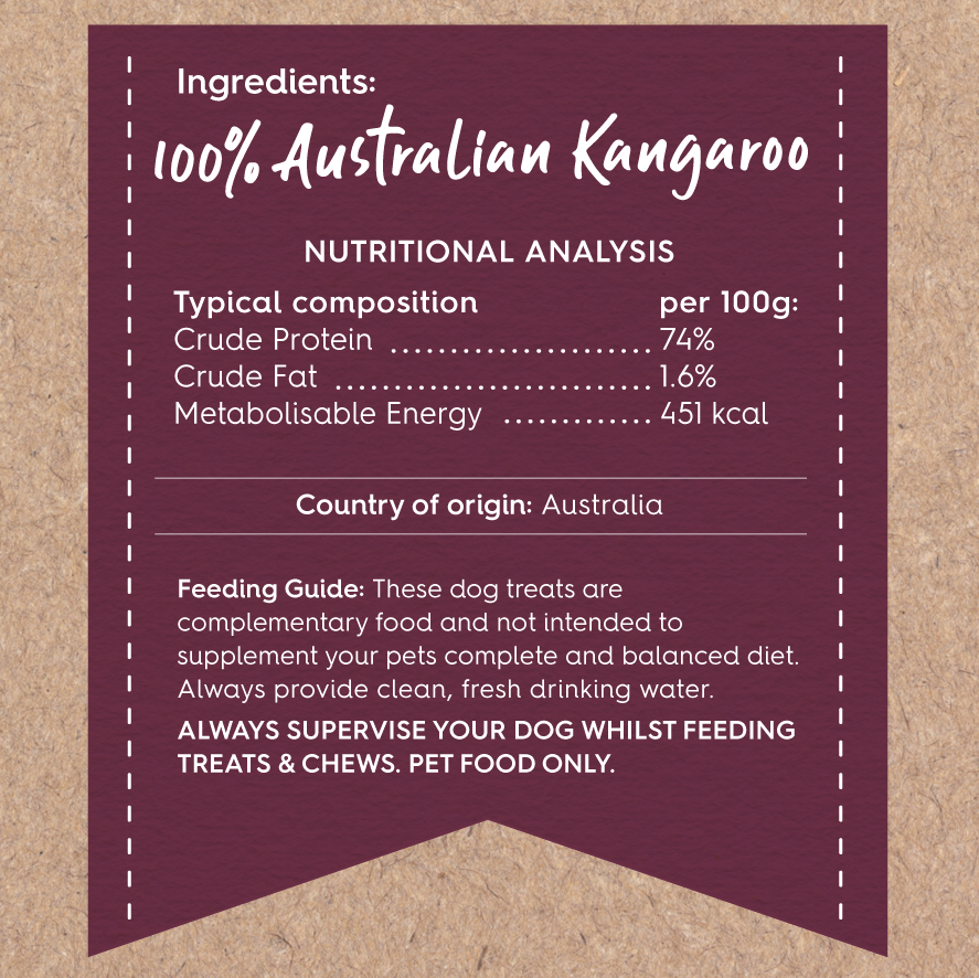 Kazoo Prime Cuts Kangaroo Steak Strips-80g