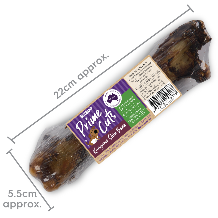 Kazoo Prime Cuts Kangaroo Shin Bone-1pc