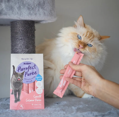 Kazoo Purrfect Puree – Salmon – 4pk – 15g
