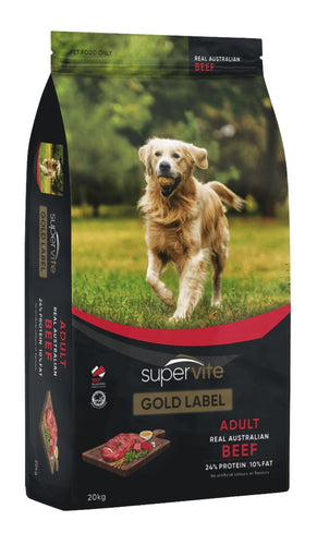 Supervite Gold Pro Adult Beef 20Kg *Local Delivery or Instore Pick Up Only*