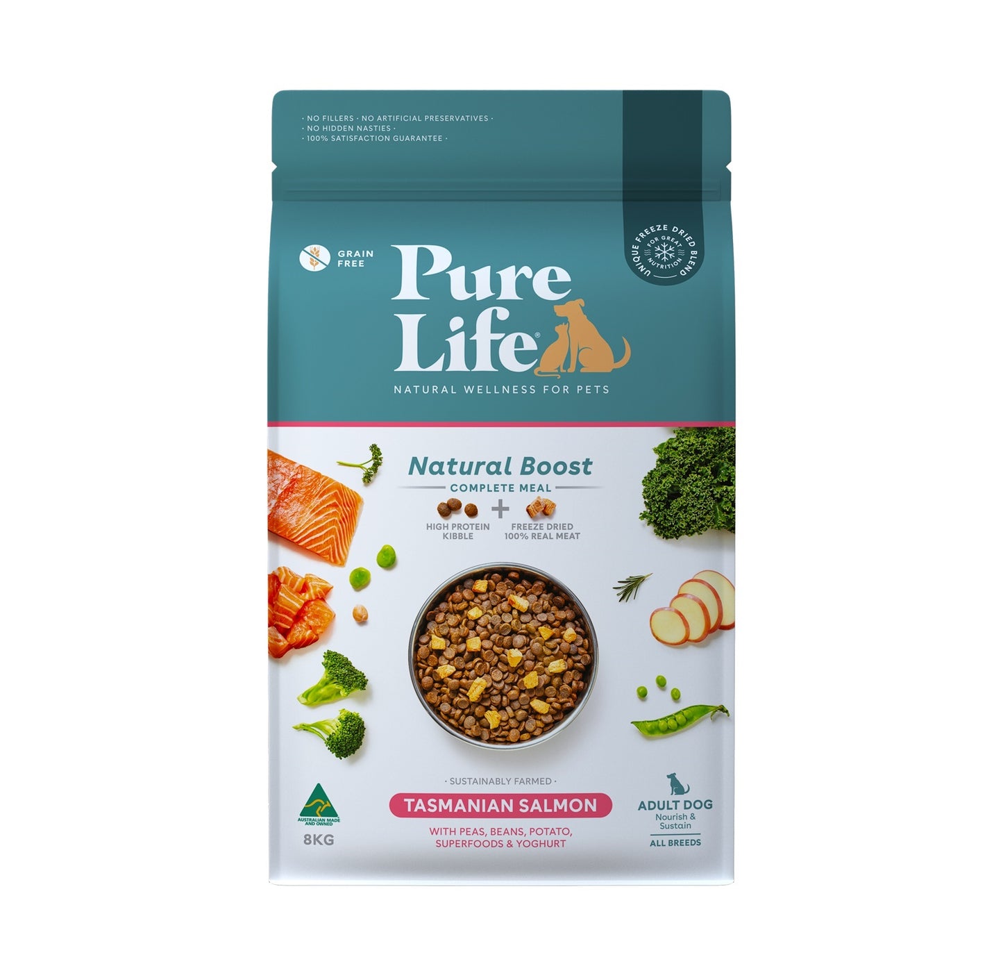 Pure Life Tasmanian Salmon for Adult Dogs [Sz:8kg]