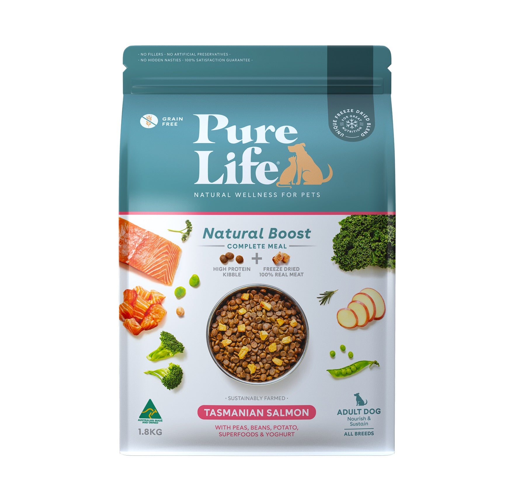 Pure Life Tasmanian Salmon for Adult Dogs [Sz:1.8kg]