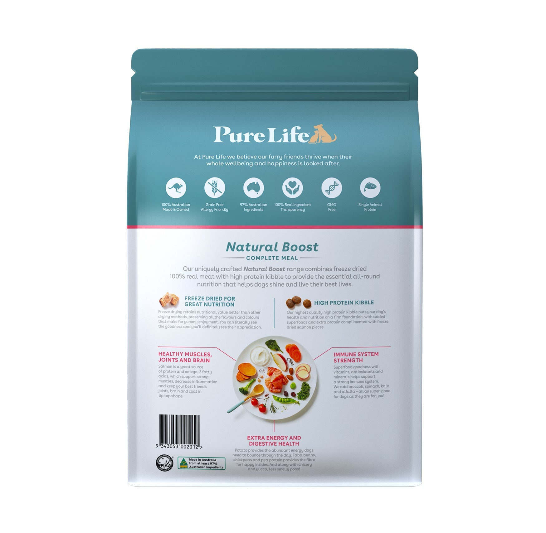 Pure Life Tasmanian Salmon for Adult Dogs [Sz:1.8kg]