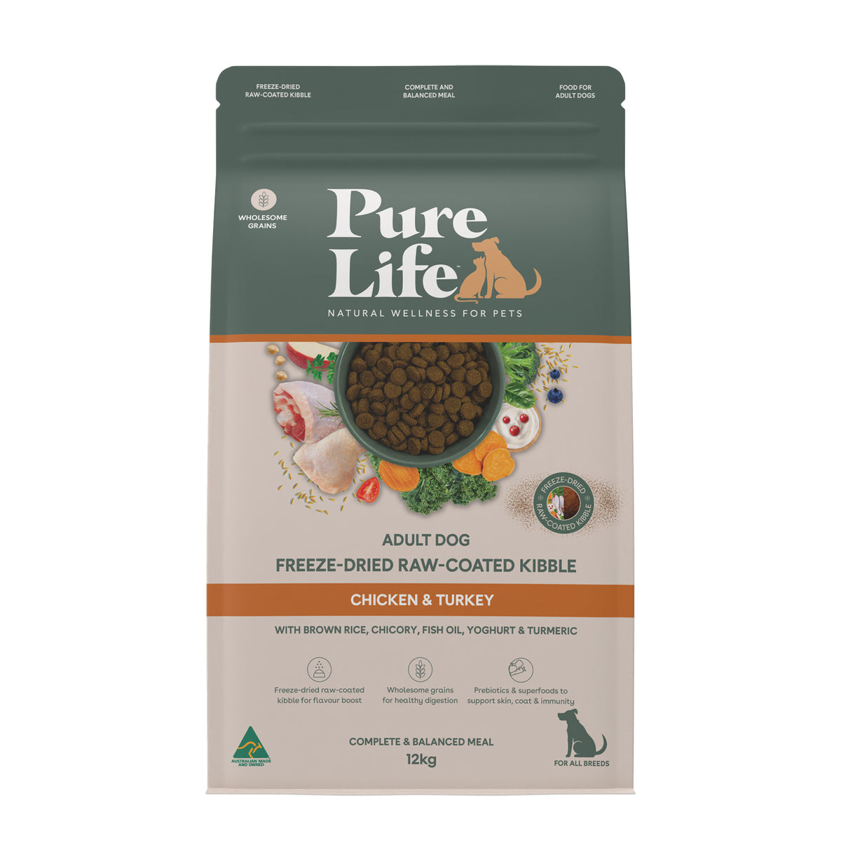 Pure Life FDRC Dog Chicken & Turkey 12kg
