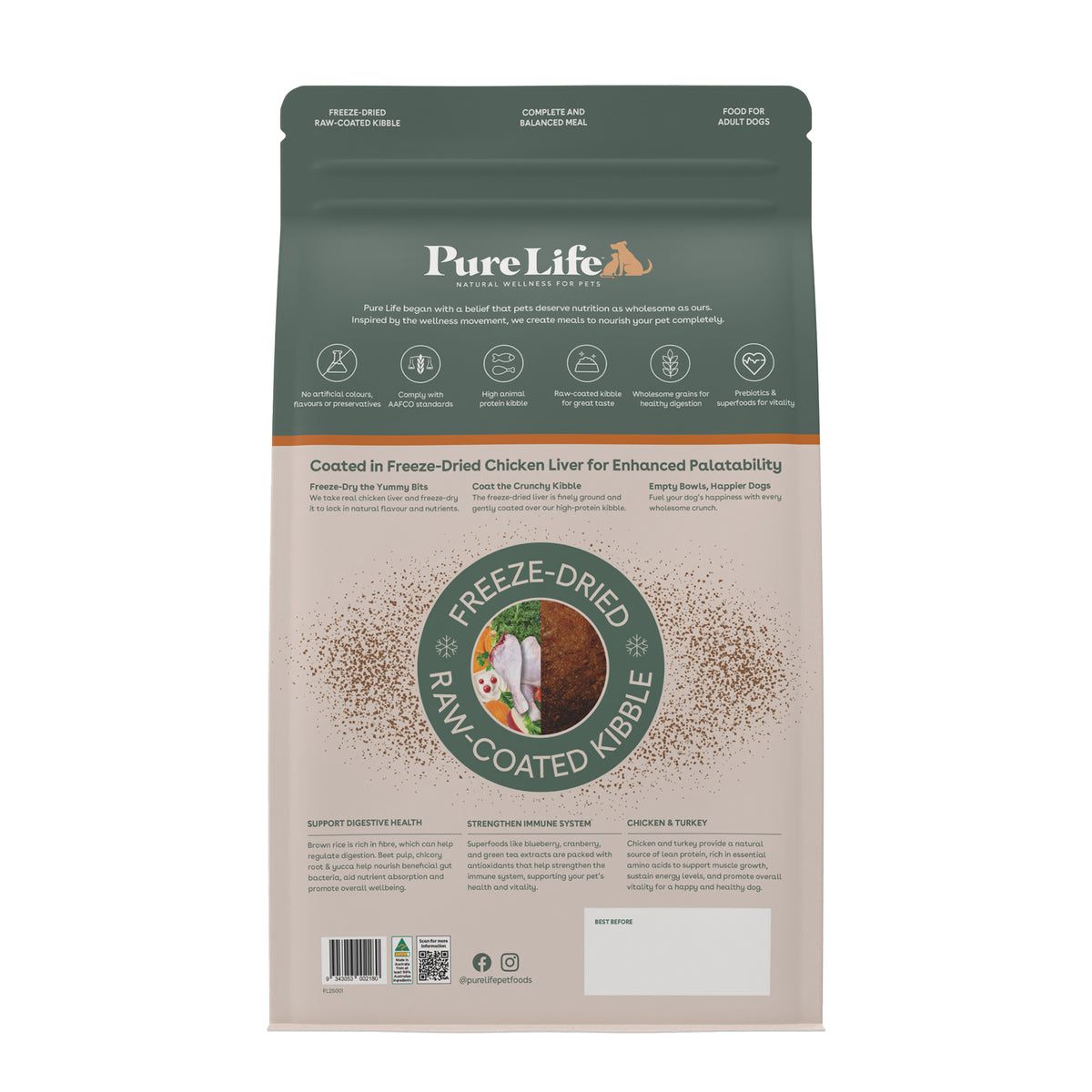Pure Life FDRC Dog Chicken & Turkey 12kg