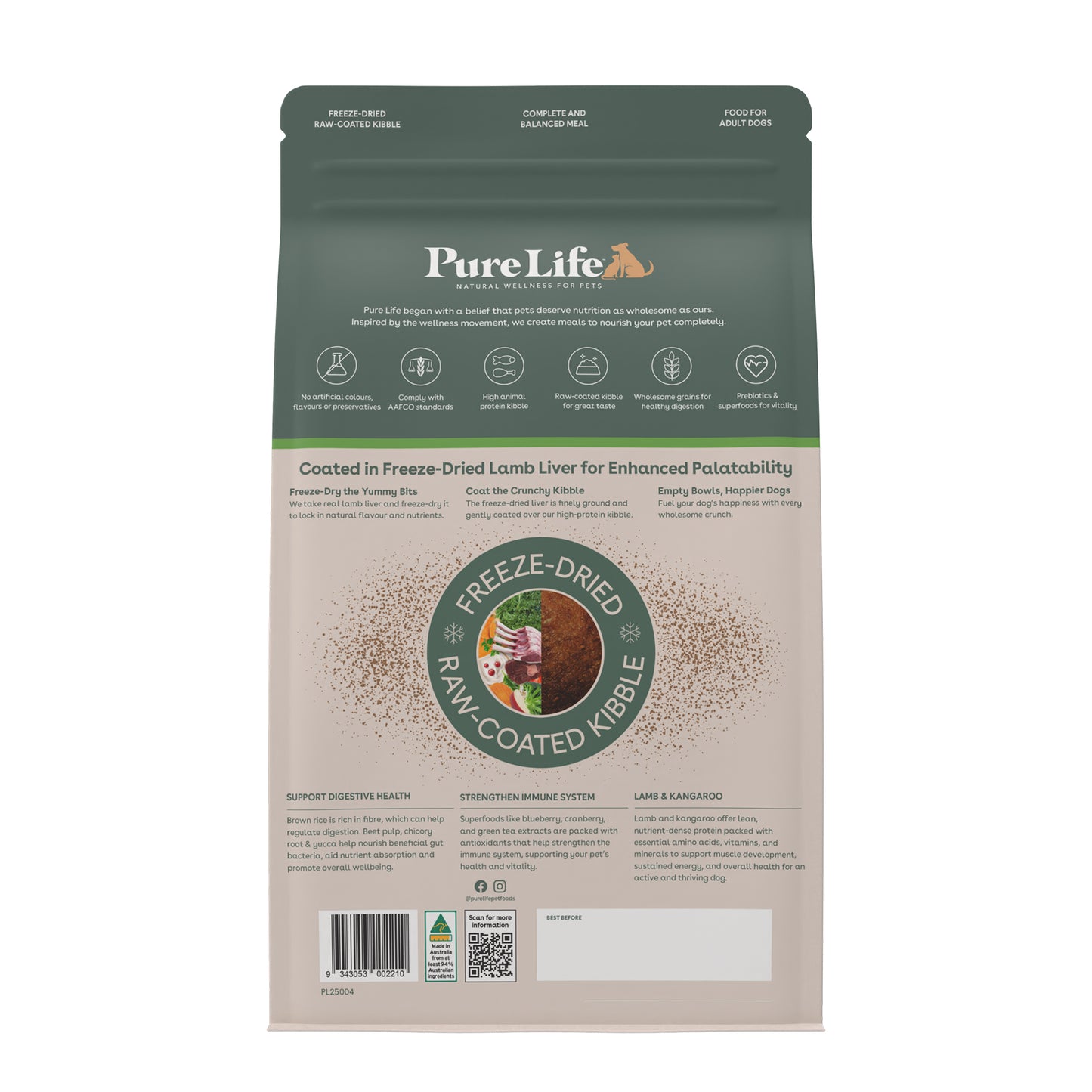 Pure Life Fdrc Dog Lamb/Roo 2.5kg