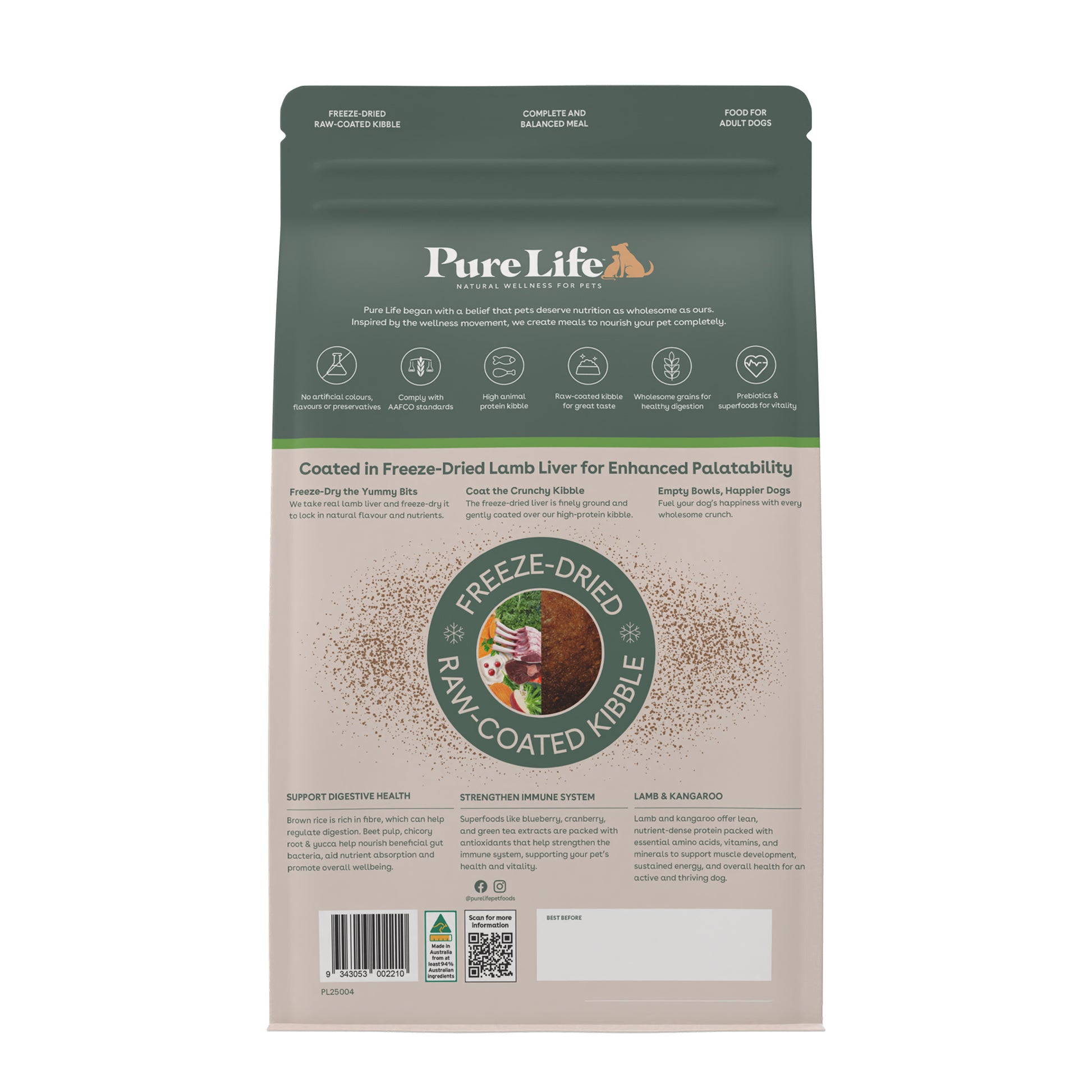 Pure Life Fdrc Dog Lamb/Roo 2.5kg
