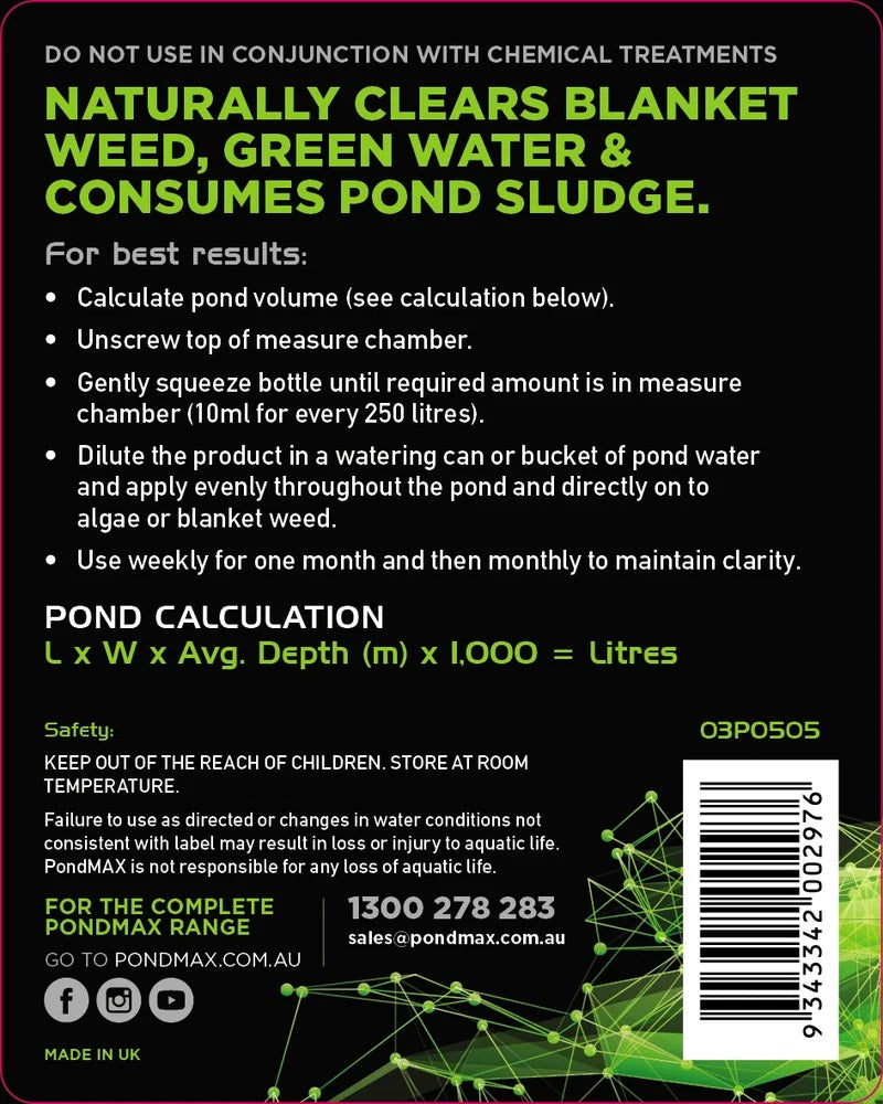 Pondmax 3 in 1 Solutions 500ml 