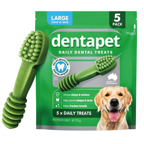 Dentapet Brush treats Large 5 Pack