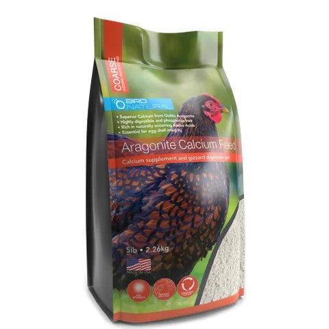 Bird Natural Aragonite Calcium Feed For Chickens 2.26Kg