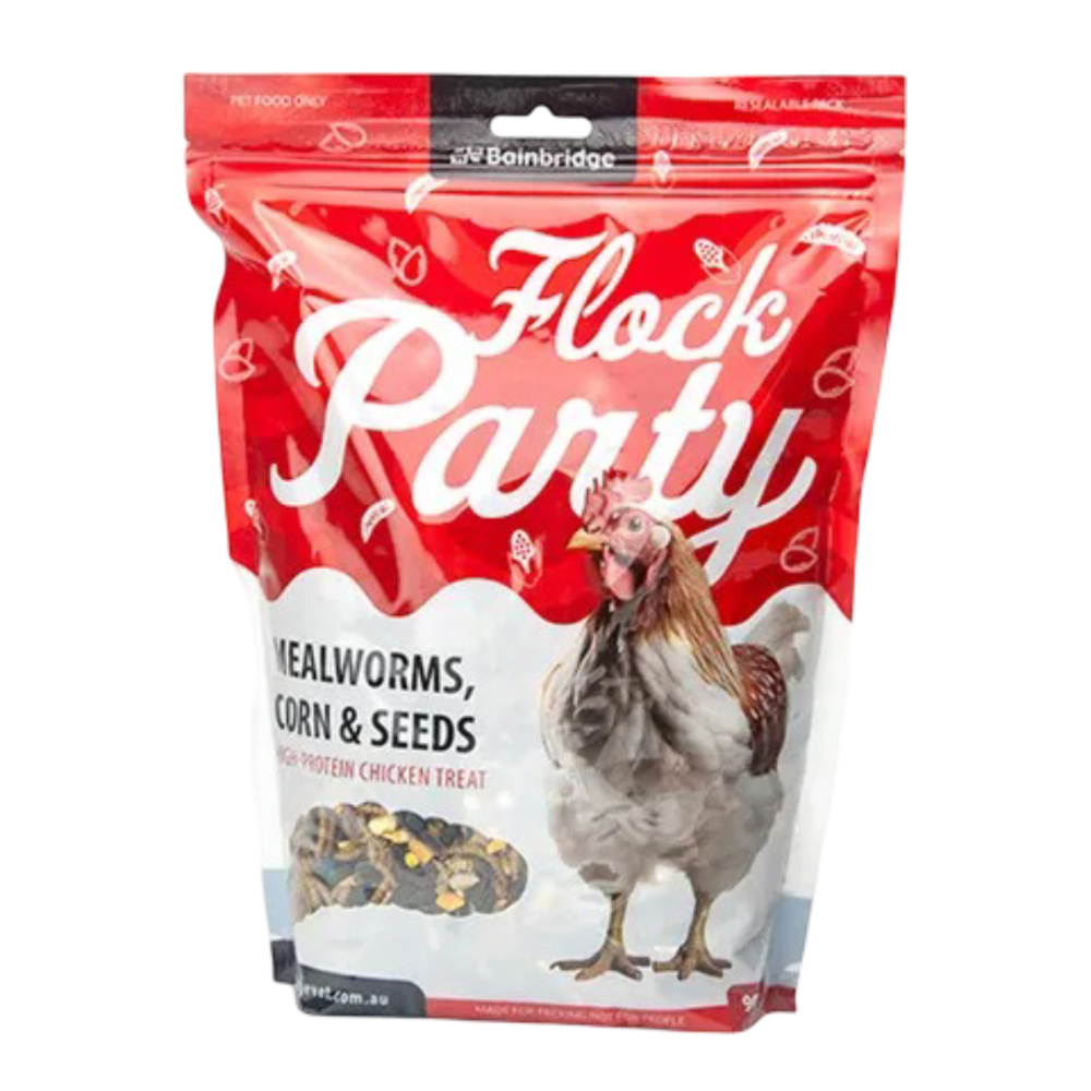 Flock Party - Mealworms, Corn & Seeds