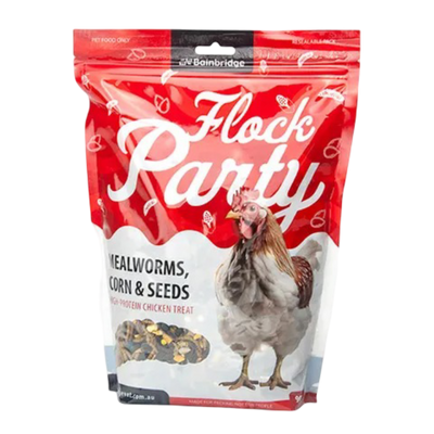 Flock Party - Mealworms, Corn & Seeds
