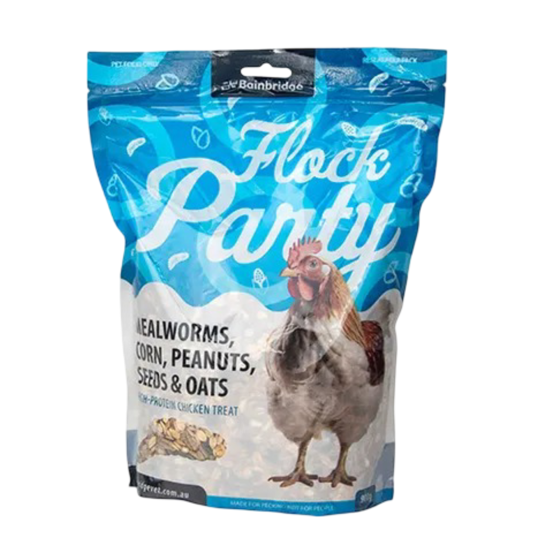 Flock Party - Mealworms, Corn, Peanuts, Seeds & Oats