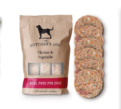 The Butchers Dog Chicken & Vegetables 1.5Kg 6 Discs - Available In Store or Local Delivery Only