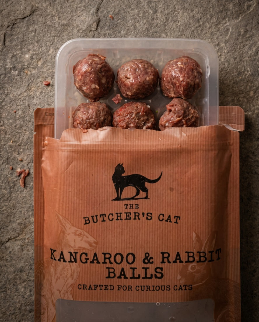 The Butcher's Cat Rabbit & Turkey Balls 12pk