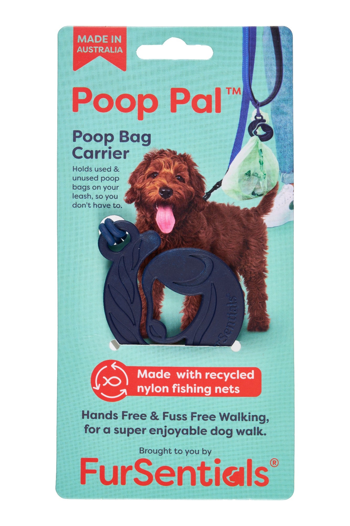 Poop Pal Bag Carrier Blue