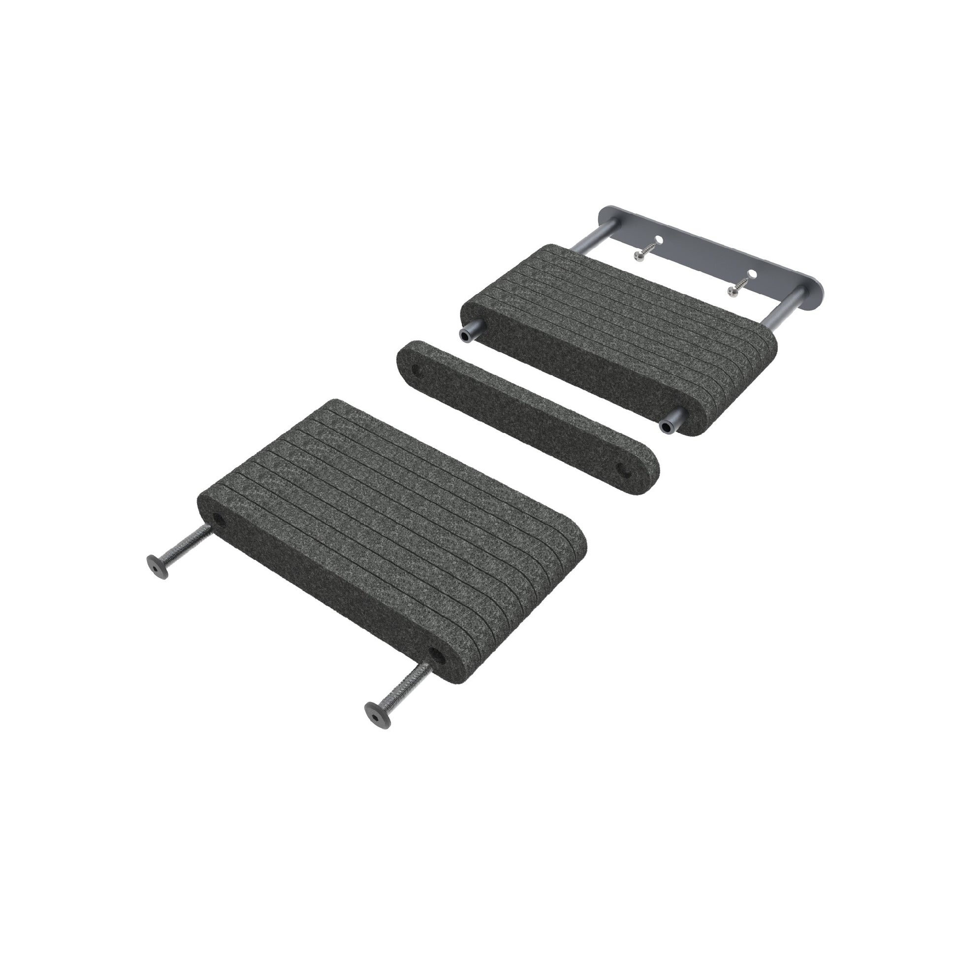 Pryde Pets Cat Climber Short Steps (2) Charcoal
