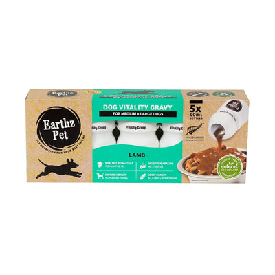 Earthz Pet Vitality Gravy Dog Med-Lrg Lamb 5 x 50ml