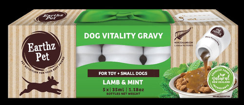 Earthz Pet Vitality Gravy Dog Small Mint And Lamb 5 x 35ml