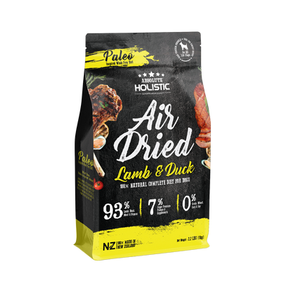 Absolute Holistic Air Dried Dog Food Lamb & Duck 1kg Bag