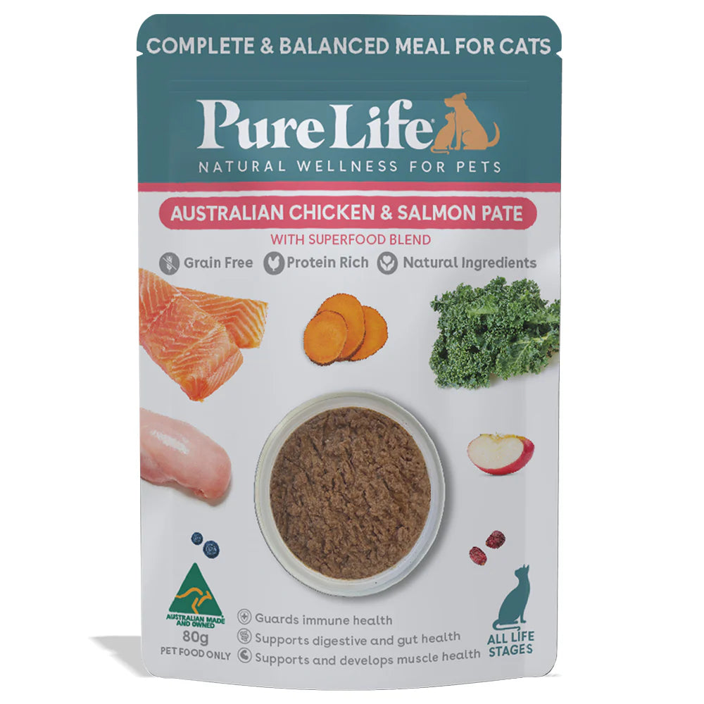 Pure Life Adult Cat Chicken & Salmon 80g