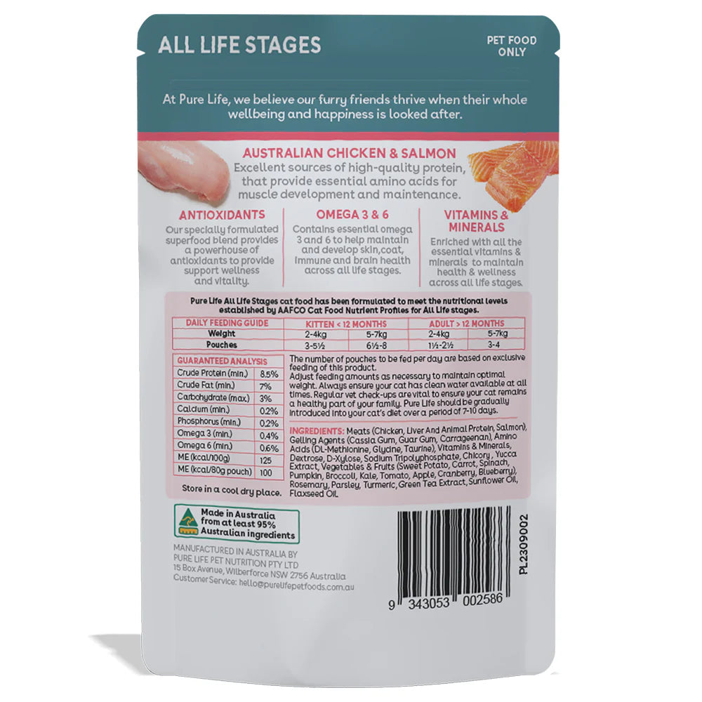Pure Life Adult Cat Chicken & Salmon 80g
