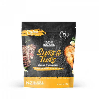 Absolute Holistic Air Dried Dog"Surf & Turf" Lamb & Salmon 200gm
