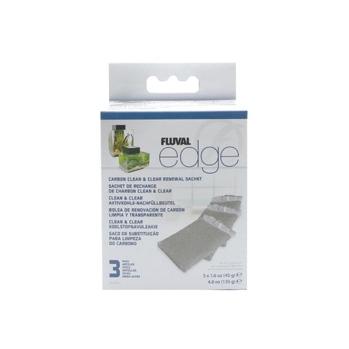Fluval Edge Carbon Clean and Clear Replacement Sachet 3 pack