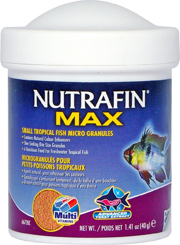 Nutrafin Max Micro Pellets Small Tropical Fish 40G