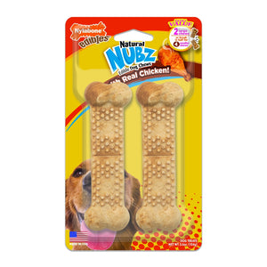 Nylabone Nubz Chicken/Bacon Large on Card 2 pack