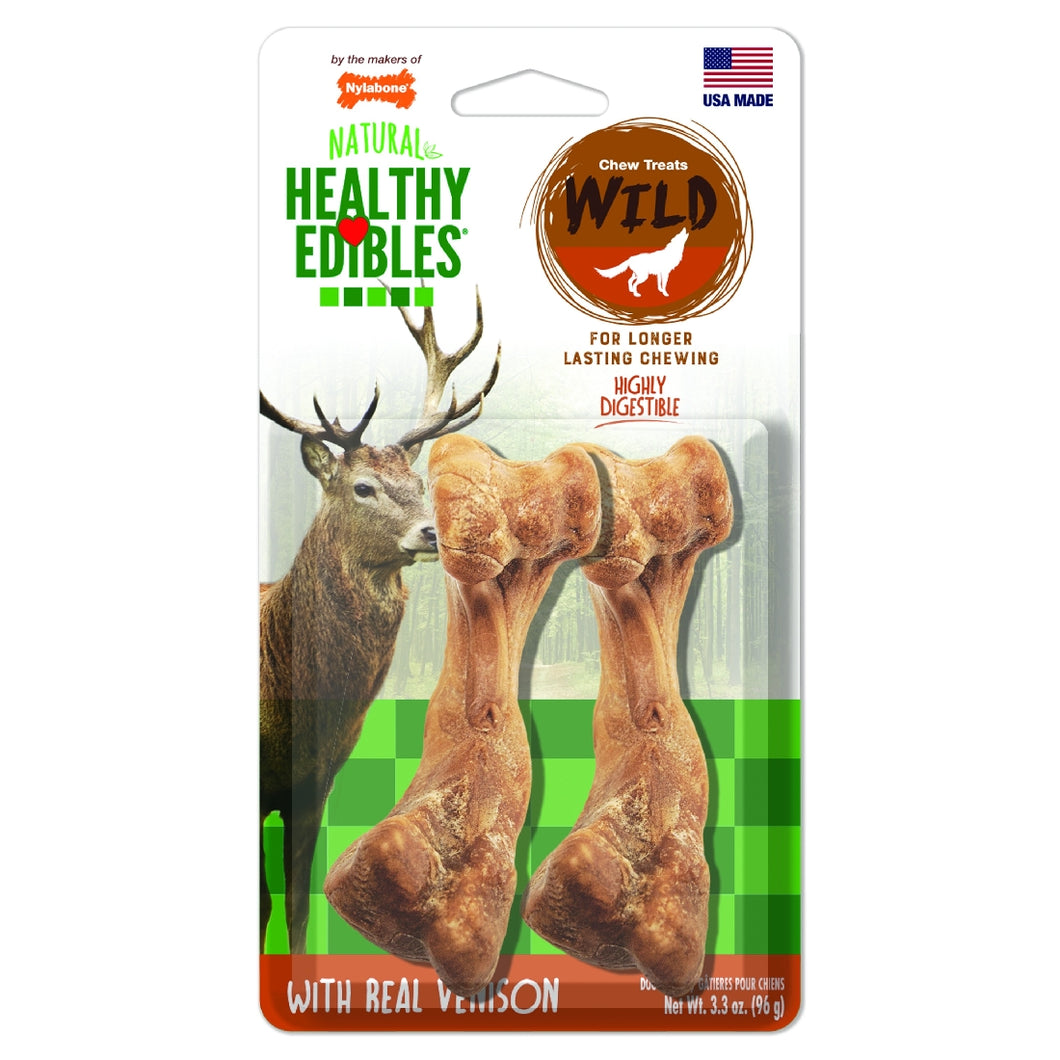 Healthy Edibles Bones Wild Venison Medium 2 Pack