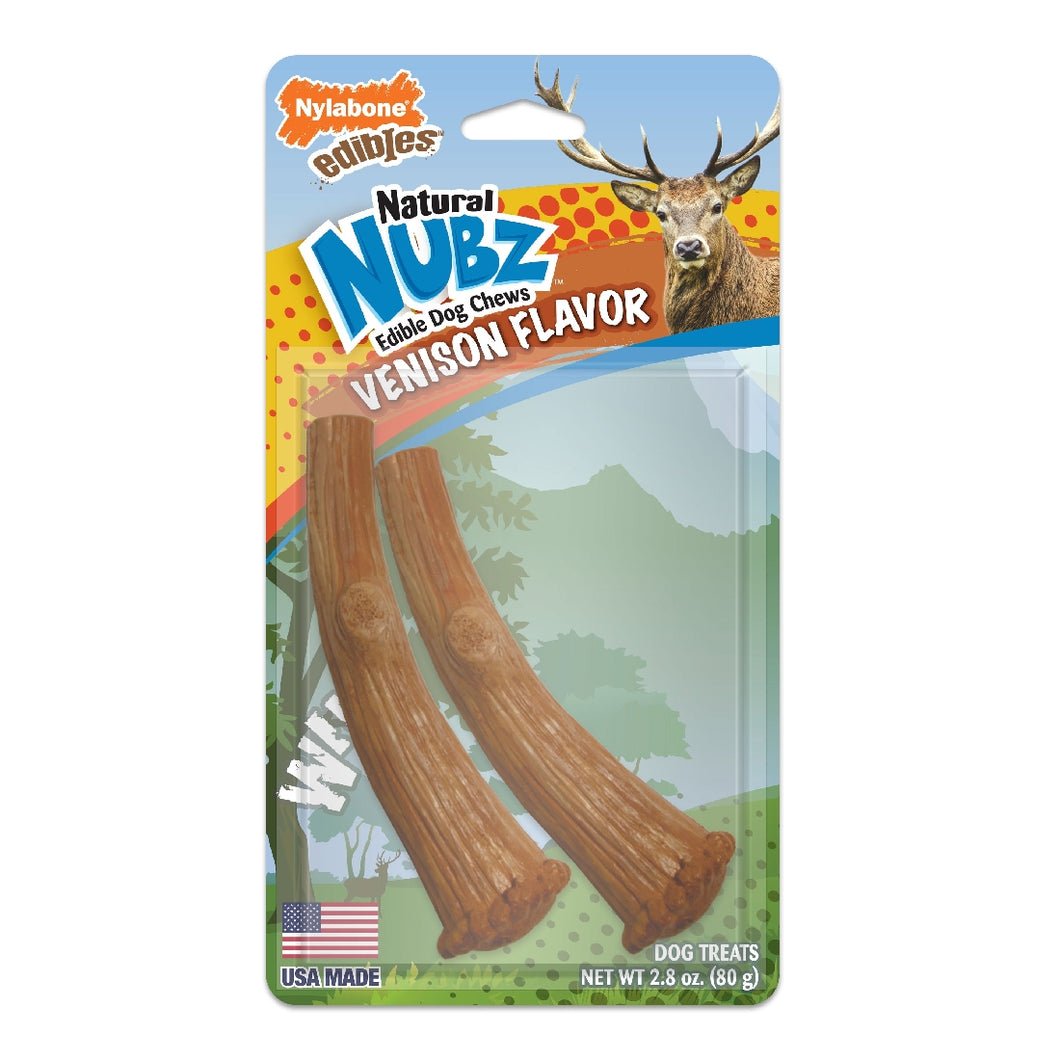 Nylabone Nubz Antlers Medium on Card 2 Pack