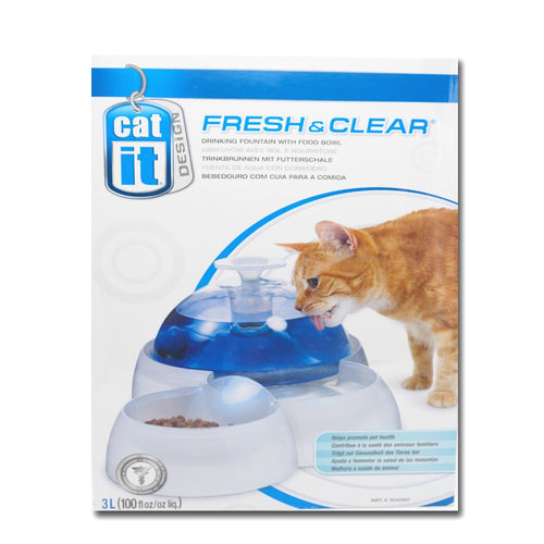 Catit fresh & clear drinking fountain with bowl